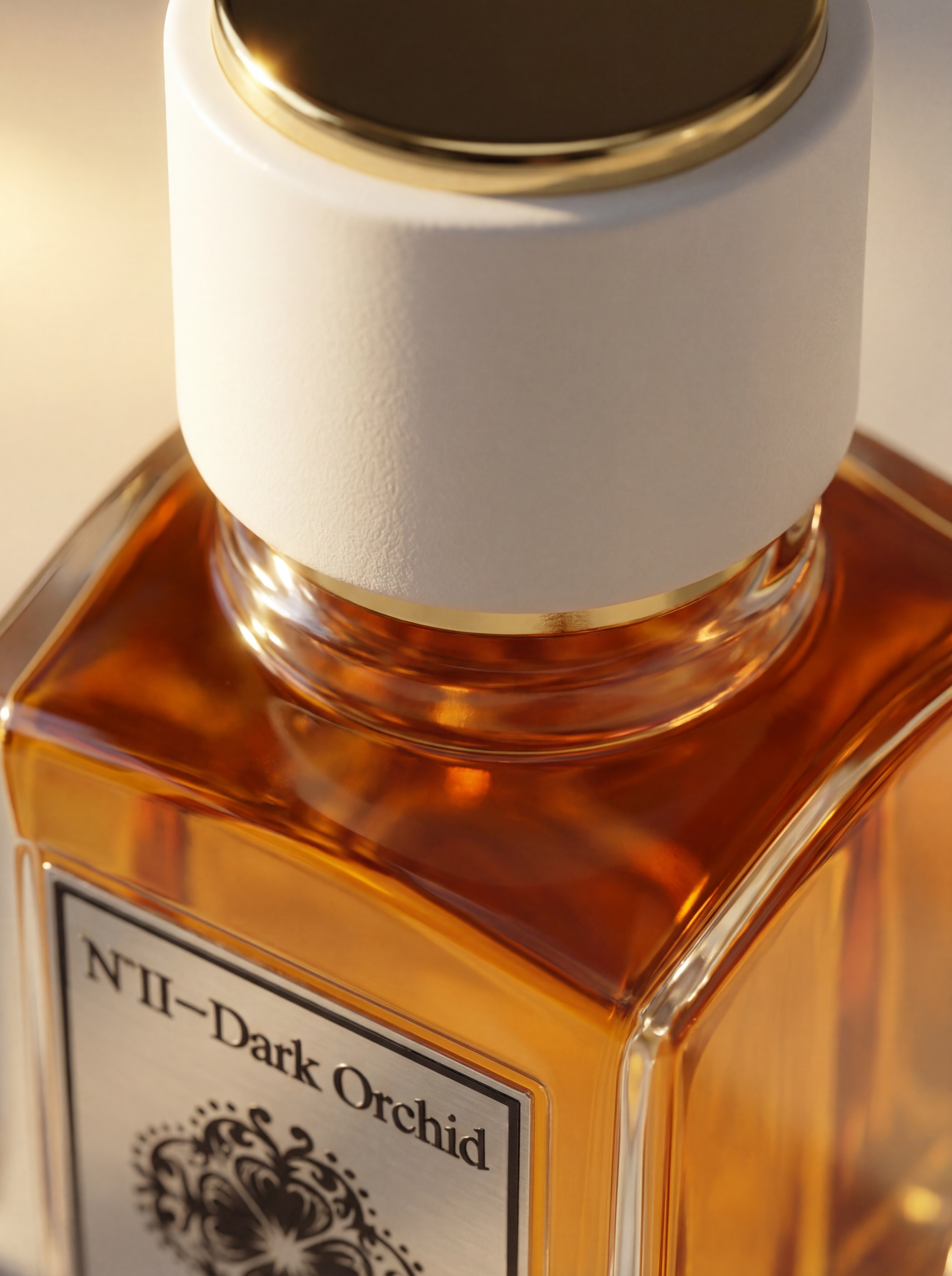 Fleur De Paylasan N1 Jasmine perfume on old courtyard wrought iron table with Arabic coffee cups and jasmine vine